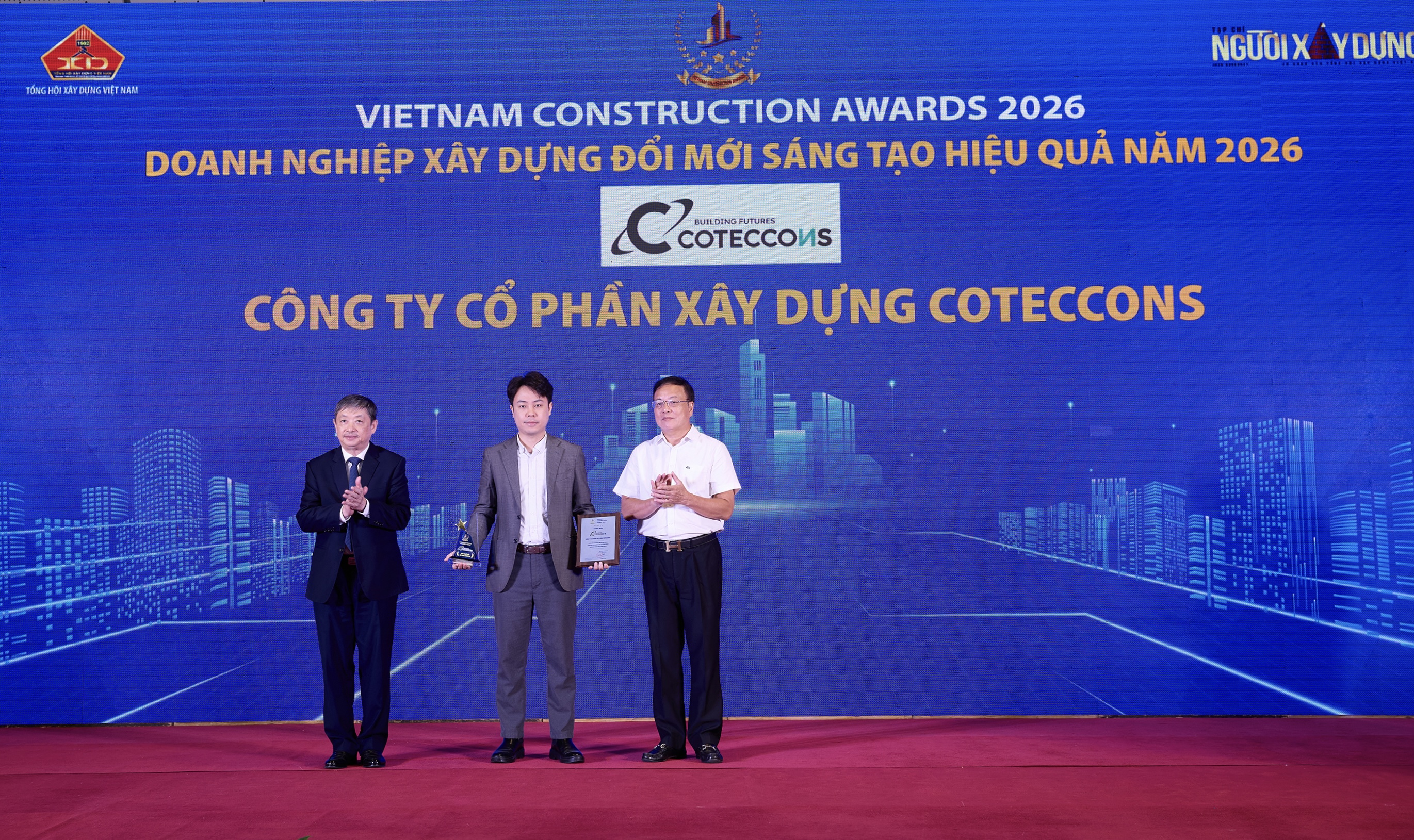 COTECCONS REPEATS ITS “HAT TRICK” AT THE VIETNAM CONSTRUCTION AWARDS 2026, EARNING RECOGNITION IN THREE KEY CATEGORIES